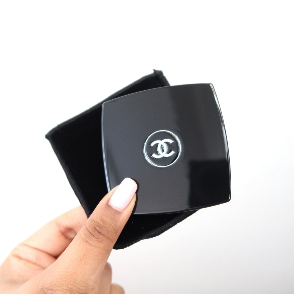 Chanel Double Mirror – Black with Velvet Pouch